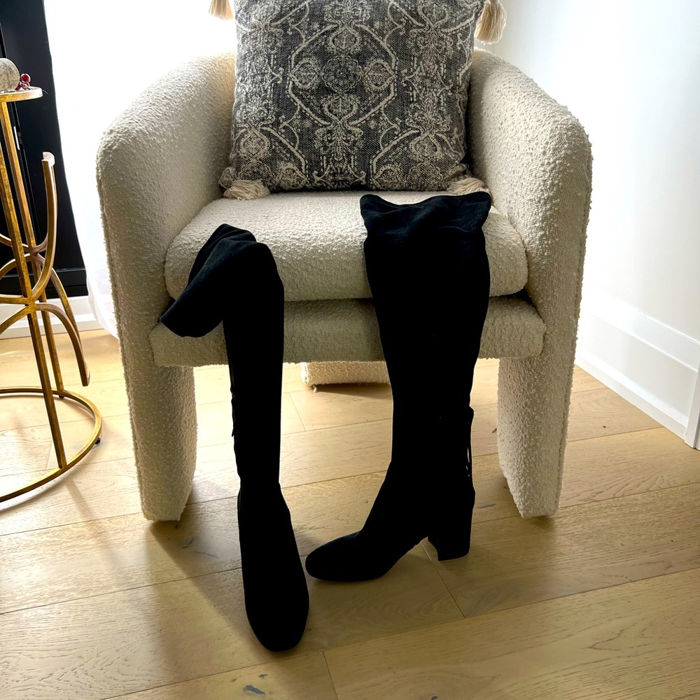 Aldo over the knee faux suede boot size 9 women